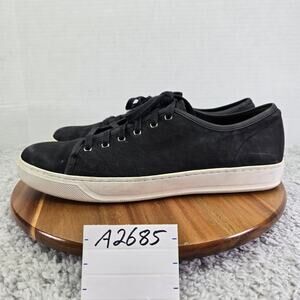 Vince Austin Black Leather Low Top La0ce Up Casual Daily Sneakers Mens 11.5 M